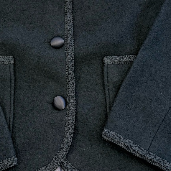 Ciao Lucia Simona Black Button Front Wool Coat NWT Size M - Picture 10 of 10